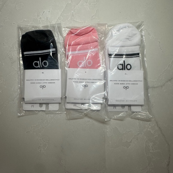 ALO socks 3 pairs size Medium - Picture 1 of 1
